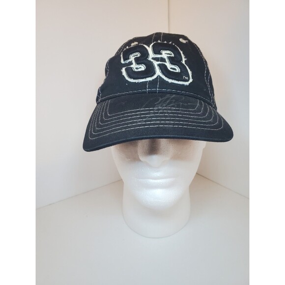 Cheerios Racing Clint Bowyer Hat Cap 33 Black White Signed Autographed - Picture 1 of 10